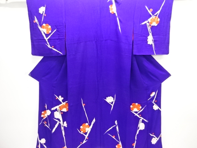 JAPANESE KIMONO / ANTIQUE KIMONO / SILK / KINSHA / BRANCH UME